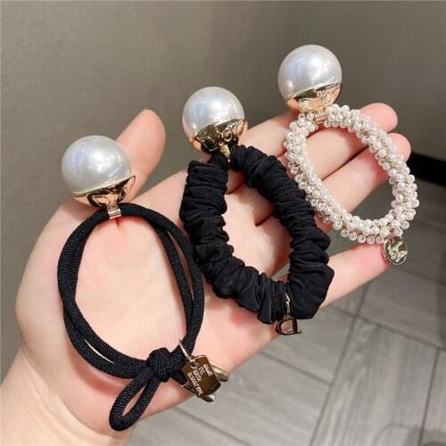 Women Lady Fashion Elastic Hair Ring Luxury Crystal Hair Rubber bands Rope Headbands Ties Hair Accessories for Women & Girls