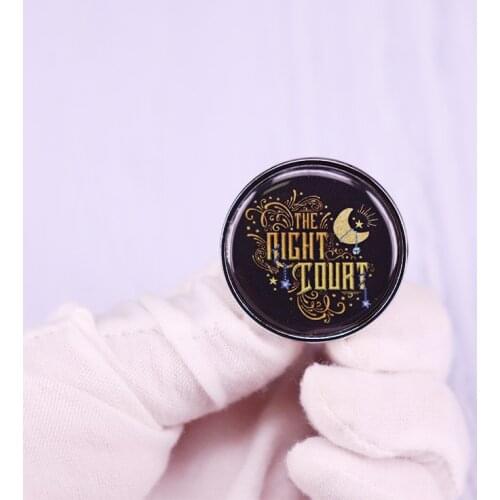 The Night Court Pin Moon Stary Sky Badge Fashion Jewelry Gift