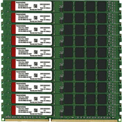10pcs lot DDR3 4GB RAM 1333Mhz PC3-10600 DIMM Desktop 240 Pins 1.5V NON ECC