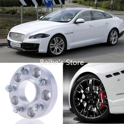 2pcs 25MM 5x108 63.4CB Car Hubcenteric Wheel Spacer Adapters For Jaguar XJ 2009