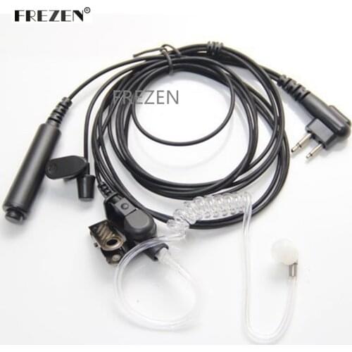 3 Wire Pro Covert Acoustic Tube Earpiece Headset Mic PTT For Motorola Radio 2pin cls1110 cls1410 cls1413 cls1450 cls1450c