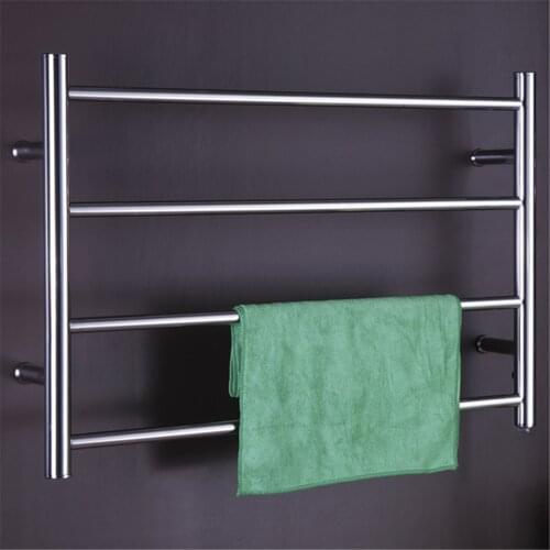 Free Shipping stainless steel 304 polish Wall Mounted Electric Towel Warmer/Racks/Heated Towel Rail TW-RD3 with Flange