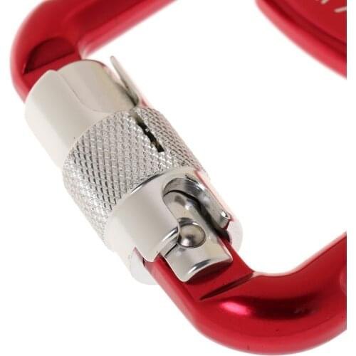 Safety Auto Locking Carabiner, Aluminum Key Carabiner Clip for Climbing Paraglider Parachute Paragliding, 20KN