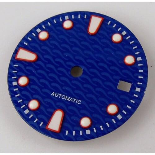28.5mm Date Window Watch Sterile Dial fit 2824 MingZhu 3804 MIYOTA 8215 8205 movement