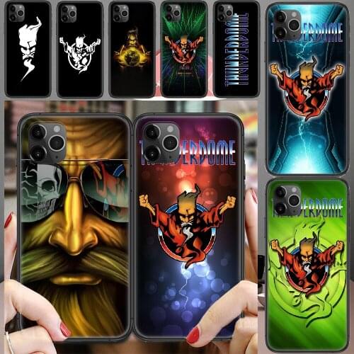 Hardcore Wizard thunderdome Phone Case Cover Hull For iphone 5 5s se 2 6 6s 7 8 12 mini plus X XS XR 11 PRO MAX black 3D prime