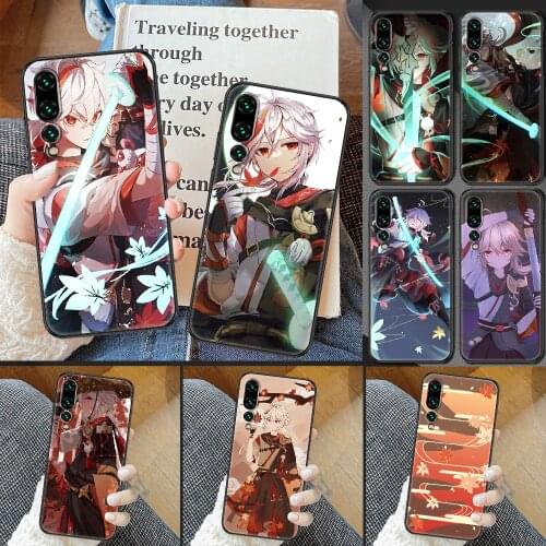 Genshin Impact Kaedehara Kazuha Phone case For Huawei P Mate P10 P20 P30 P40 10 20 Smart Z Pro Lite 2019 black art bumper