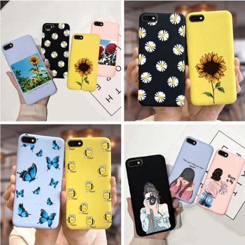 For Huawei Y5 2018 Case Y5 Prime 2018 Cute Daisy Sunflower Phone Cases For Huawei Y5 Lite 2018 Back Cover 5.45'' Soft TPU Fundas