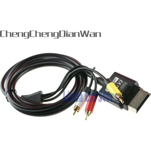 ChengChengDianWan HD TV Component Composite Audio Video AV Cable Cord for Xbox360 xbox 360 Slim 5pcs/lot