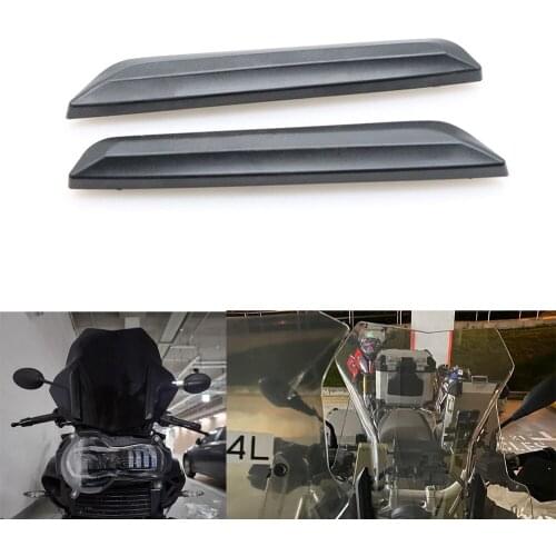 Black 1Pair Motorcycle Windshield WindScreen installation Strip Plastic For BMW R1250GS 2018-2020 Adventure 2019-2020