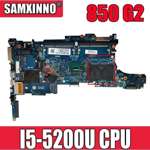 For HP EliteBook 850 G2 840 G2 Laptop Motherboard With I5-5200U 799510-001 799510-501 6050A2637901-MB-A02 MB 100% Tested