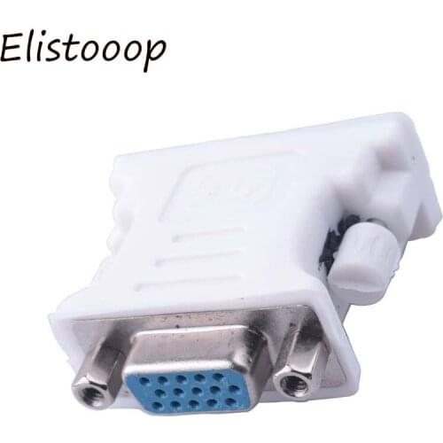 DVI (24+5) to VGA Adapter Converter DVI 24+5 Pin Male to VGA Female 1080P Converter Adapter for HDTV Monitor Computer PC Laptop