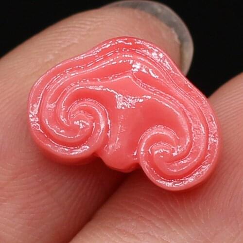 Hot Sale Natural Coral Cloud Shape Beads with Holes for Jewelry Charms Pendant Making DIY Necklace Earrings Bracelet Accessories