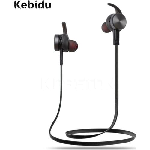 Kebidu Fashion Bluetooth Sports Earphone Headphones Magnet Collar Waterproof Earbuds With Mic for iPhone for Samsung