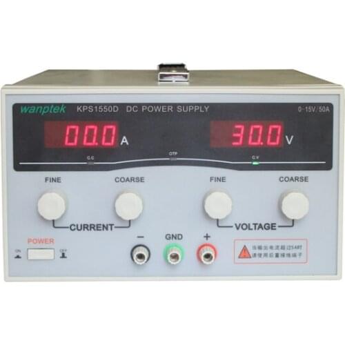 KPS1550D High precision Adjustable LED Dual Display Switching DC power supply 220V EU 15V/50A