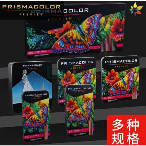 Sanford prismacolor drawing Art pencil oily pencil 24 48 72 132 150 soft paint pencil USA OEM Prismacolor premier oil pencil Set