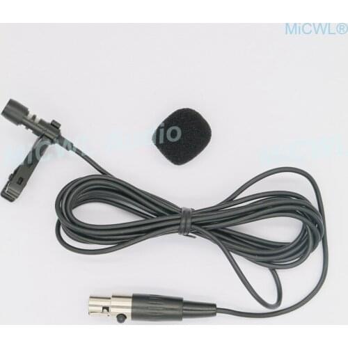 Mini XLR 3Pin Tie Clips Lavalier Microphone For AKG Samson Wireless BeltPack Omnidirectional Uni-diectivity TA3F Plug