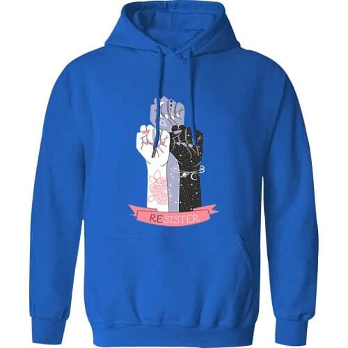 Mens Hooded Resister Print Casual Long Sleeve Male Sweatshirt Vintage Streetwear Clothing Tops Retro 2020 Sudaderas Pullovers