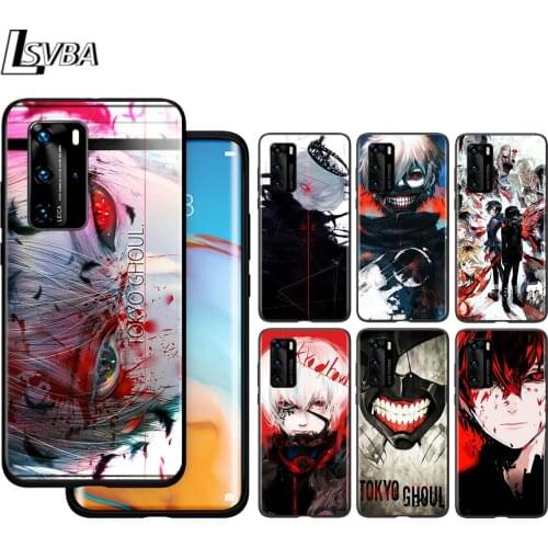 Anime Tokyo Ghoul For Huawei P40 P30 P20 P10 Pro Lite E Plus 4G 5G P9 P8 Lite P Smart Z S Plus Soft Black Phone Case