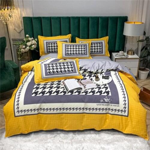 Four-piece set new bedding fashionable quilt cover comforter bedding sets king size bedding set bedding set duvet cover set