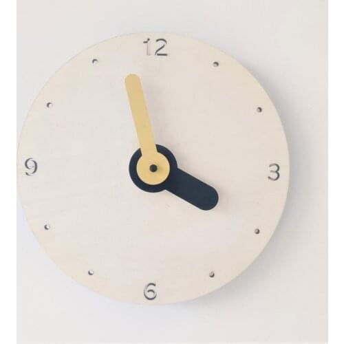 Nordic Simple Wooden Home Bedroom Living Room Decoration Mute Wall Clock