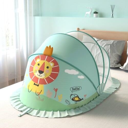 128x65x70cm Portable Foldable Crib Children Mosquito Net Tent Children Summer Cradle Bed Crib Sleeping Mosquito Net Sleeping Mat