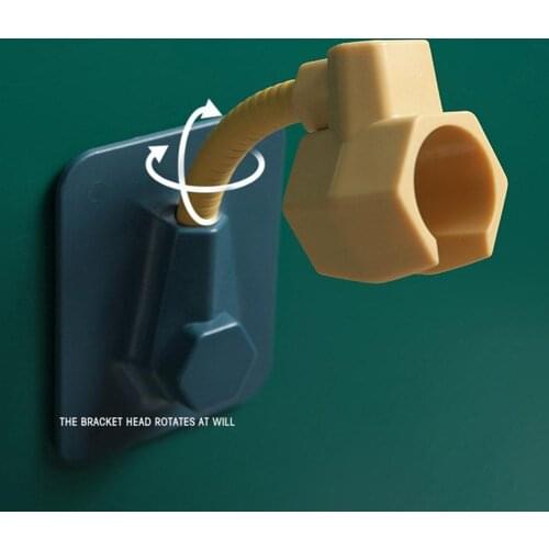 Adjustable Wall Mounted Bathroom Shower Head Base Holder Stand Rotating Bracket Shower Head Holder