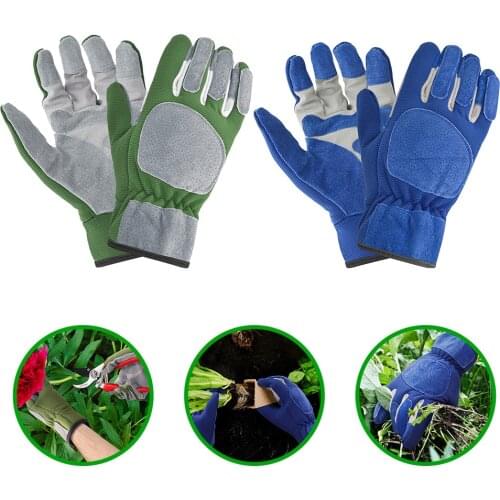 Garden Gloves Stab-resistant Gloves Anti-slip Breathable Leather Gloves Easy To Dig And Plant For Digging Planting Garden Tools
