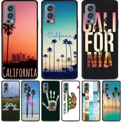 Travel Los Angeles California Silicone Cover For OnePlus Nord CE 2 N10 N100 9 9R 8T 7T 6T 5T 8 7 6 Plus Pro Phone Case Shell