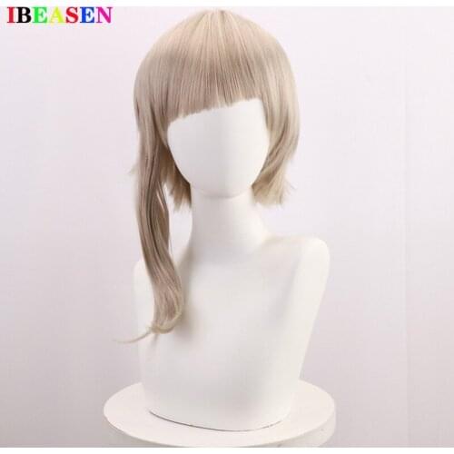 Bungo Stray Dogs Nakajima Atsushi Short Silver Gray Heat Resistant Cosplay Costume Wig+wig cap