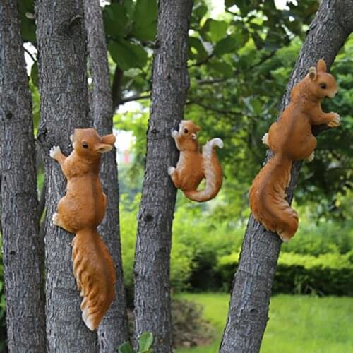 Tuin Decoratie Garden Outdoor Gardens Decoration Sculpture Squirrel Miniatuur Bloempot Tuinkabouter Poppenhuis Meubels Animals