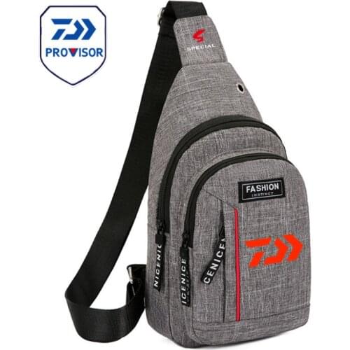 Daiwa Fishing Backpack Waterproof Fishing Lures Reel Bag Straps Fish Tackle Bag Fishing Chest Pack Multi-pocket Tackle Bag 9696