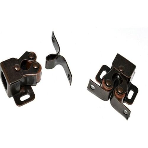 6PCS Double Twin Roller Door Catch Catches Cabinet Cupboard Furniture Latch