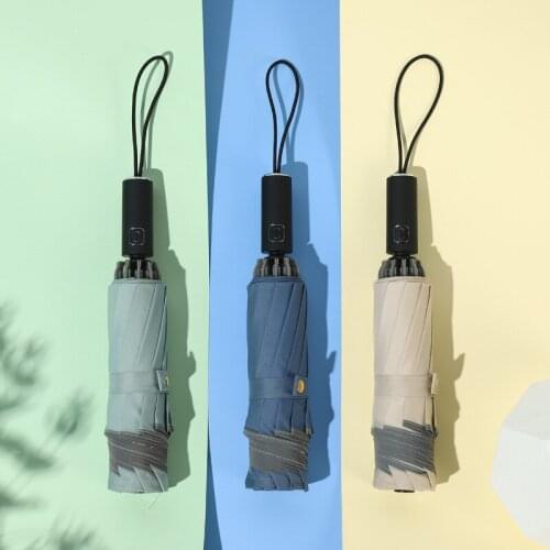 Automatic Umbrella Reverse Folding Business Umbrella With Reflective Strips Umbrellas Rain For Men Women Windproof Male Parasol