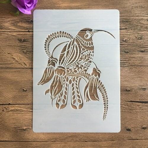1Pcs Waterfowl A4 29cm Stencil For Painting Scrapbook Coloring Embossing Album Decorative Template mandala stencils