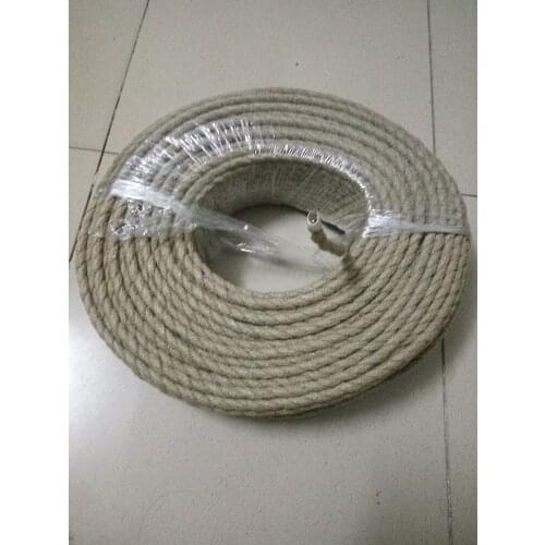 2m/lot 2x0.75 Vintage rope Wire Twisted Cable Retro Braided Electrical Wire Fabric Wire DIY pendant