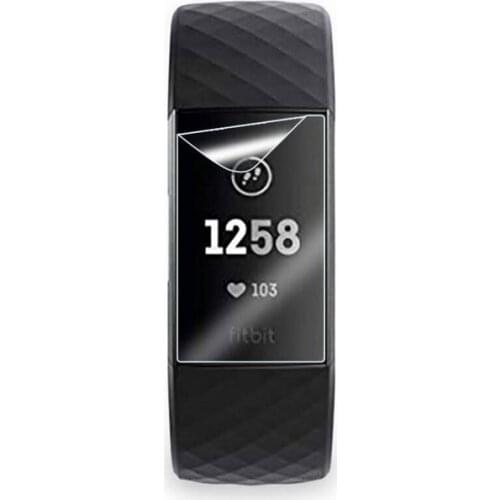 2pcs Anti-Scratch Soft TPU Clear Protective Film Guard For Fitbit Charge 3 Charge3 Smart Wristband Full Screen Protector Cover