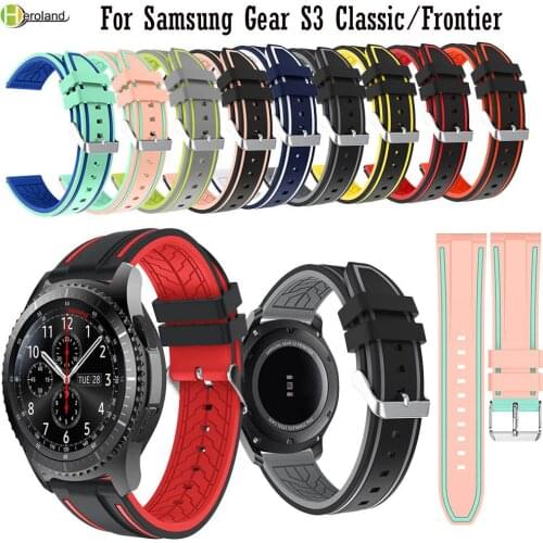 22mm width watch band for Samsung Gear S3 Classic / Frontier strap smart watch Replacement Galaxy Watch 46mm wristband bracelet
