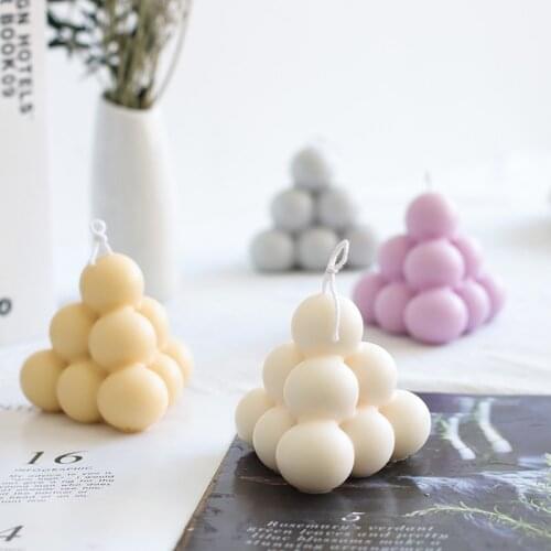 3D Silicone Mold Hand-made Soy Aroma Wax Soap Candles Mold DIY Aromatherapy Candle Making Soy wax Candle Molds Home Decoration