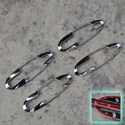 ABS Chrome Door Handle Cover + smart key + Cup Bowl combo Trim Cover for Hyundai Sonata 2002 2003 2004 2005 Car Stylings