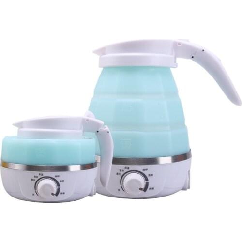 Anti-dry Protection Heating underpan Electric Automatic Kettle Portable Folding Silicone 850W Water Kettles for Travelling