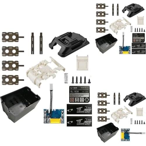 BL1860 Li-Ion Battery Case PCB Charging Protection Circuit Board Charger Box for MAKITA 18V BL1845 Shell