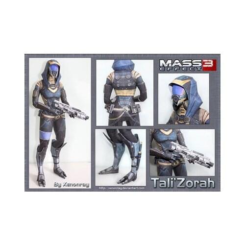 DIY Mass Effect ME3 Tali Character Paper Model