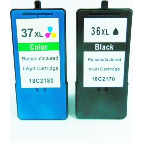 Vilaxh 36XL 37XL Ink Cartridge for Lexmark 36 37 Series x3650 x4650 x5650 x6650 x6675 Z2420 Printer