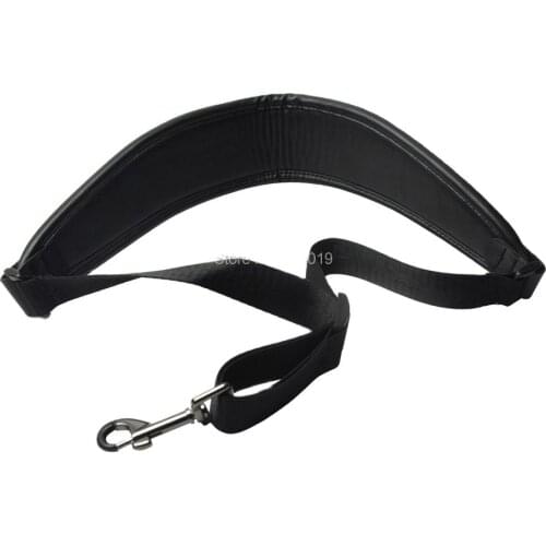 Saxophone Neck Strap Soft PU Leather Pad For Alto Tenor Soprano Saxophone