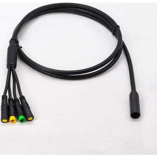 1T4 Cable Two Size for Bafang BBS01 BBS02B BBSHD Mid Drive Motor Electric Bike Twist Throttle Brake and Ebike Display Connector