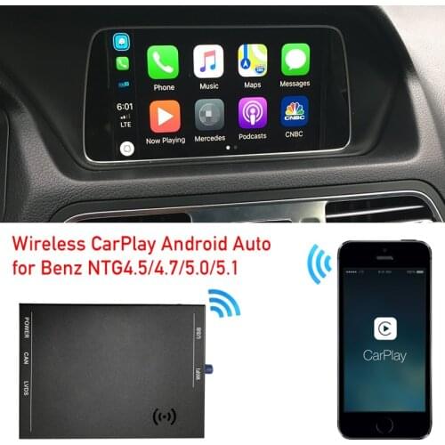 Car radio retrofit wireless Apple CarPlay module box for E class coupe W207 C207 convertible A207 head unit screen NTG4.5 4.7