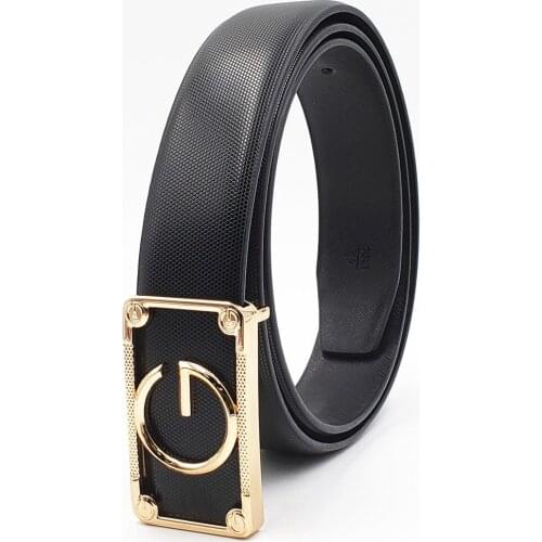 2019 New Fashion Real Leather Mens Belts Designer G Buckle Belts For Men Women Business Popular Belts Luxury Brand Strap