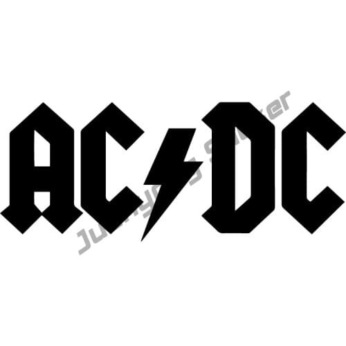 Personalized AC DC Car Sticker Funny Cover Scratches for Windshield Bumper Window Waterproof Decal Car Accessories KK13*5cm