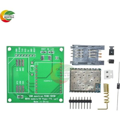 M590E GSM GPRS Frequency Module Board SMS Message Diy Kits M590 Standard AT Instruction Set CPU MCU TTL Test 5V 1A