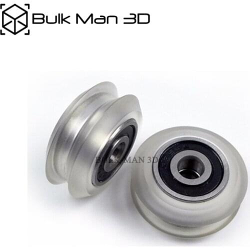 Poly Carbonate Dual V Wheel Kit for 3D Printer V-Slot Rail,OX CNC,V Slot/C-Beam,Solid V Wheel